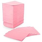 Blazco Pink Dental Bibs 125 Sheets, Disposable Dental Bibs 3 Ply Waterproof Dentist Bib for Adults & Children, Large Bulk Wipes 13'' x 18'' - Best for Medical, Tattoo, Piercing & Personal Use