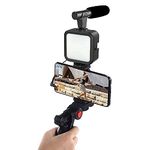 Mabron (New Model) Vloggers Kit for Mobile Phones and Camera Recording with Full Equipment Kit with Tripod Stand 36 LED Light and Microphone for YouTube Videos Live Streamings