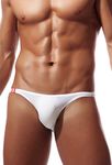 Newsywell Men's Comfort Bikini Briefs Lightweight Soft Triangle Underwear White XL