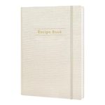 Recipe Book to Write in Your Own Recipes, Blank Recipe Book, Hardcover Recipe Notebook, Blank Cookbook, Recipe Journal, Organize Your Recipes,128 Pages (5.5x8.5)(Beige)