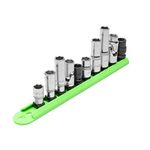 OEMTOOLS 22463 10 mm Socket Set, 1/4" and 3/8" Drive 10mm Socket, Magnetic Impact Sockets for Automotive Repair, Rust-Resistant Magnetic Socket Set, Includes 10mm Socket Set Rail