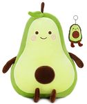 FSRONGXI 2Pcs Avocado Plushie, Avocado Plush Pillow Toy Gifts, 40cm Cute Plushies Soft Fruit Stuffed Cushion Christmas Birthday Valentine's Gift