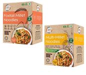 Organic Wisdom-Back to Roots Multi Millet & Foxtail Noodles Combo Pack | 784 g - 4 Packs (4*192g) | Not Fried | No Maida, no MSG, No Transfat, Junk Free|Protein & Fiber Rich