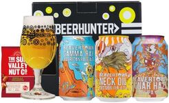 Beavertown Brewery Craft Beer Gift Set With Glass (3 x 330ml Cans) - Beer Gifts for Men and Women, 50th Birthday Gifts for Men, Mum or Dad Birthday, Christmas, Valentine's Day, Father's Day Gifts