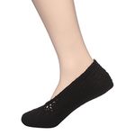 KCSOCKS Handmade Woolen Socks 100% Soft Women`s Pure KC Woolen Socks Soft And Cozy Made With 100% Pure Natural Wool Home Wear Gift For Her - Black, Medium Size