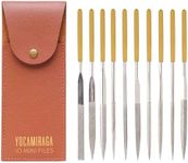 YOCAMIRAGA 10pcs Diamond File Set, Needle Files for Jewelry Making, Small File Set with Synthetic Leather Case…