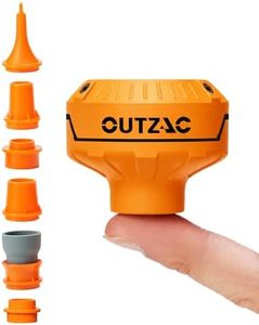 OUTZAC Pico Pump Air Pump for Inflatables, 1 oz Tiny Mini Portable Electric Air Pump, 65dB Quiet Inflator Deflator for Air Mattress, Sleeping Pad, Pool Floats & Vacuum Storage Bags