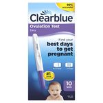 Clearblue Easy Ovulation Test Kit, Home Ovulation Test Sticks, 10 Tests