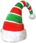 ADJOY 3D Christmas Ugly Sweater Party Elf Hat - Christmas Spirit Hat for Adult (3D Elf Hat)