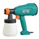 Suzec Power Action Spray Gun SG550 Input Power 550 Watt 220-240V, 50Hz, Max Container Capacity 800ml Max Viscosity 60din/sec with 3 Spray Modes (SG550, Green)