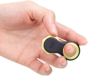 Yogi Fidget Toy, Adult Fidget Spinners, Anxiety Relief, Perfect for ADHD, ADD, and Autism, Quiet Fidget Toys for Adults and Kids, Cool Gadgets, Five Ring Sizes, Easy to use Sensory Toys - Moonlight