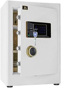 TIGERKING Security Home Safe, Digital Safe Box- 2.05 Cubic Feet, White