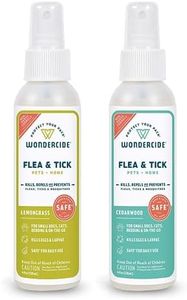 Wondercide - Flea, Tick and Mosquito Spray for Dogs, Cats, and Home - Flea and Tick Killer, Control, Prevention, Treatment - with Natural Essential Oils - 4 oz Lemongrass & Cedarwood 2-Pack