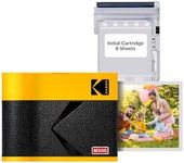 KODAK Mini 3 ERA 4PASS Portable Photo Printer (Yellow, Printer + 8 Sheets)