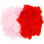 1200 Pieces Red&Pink Rose Petals, Artificial Rose Flowers No-Taste Emulation Rose Petals for Romantic Scenes Wedding Anniversary, birthday, Confession Decoration, Waterproof and Do Not Fade