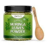 OurHerb Organic Moringa Powder 100g | 100% Pure Moringa Leaf Powder | Ayurvedic Superfood Helps in Immunity, Energy, Weight Loss, Skin & Hair | Non-GMO, No Preservatives