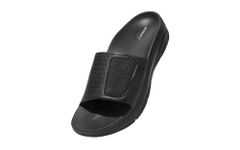 Neeman's Jumbo Slides for Men | Cushioned & Comfortable Flip Flops for Men | everyday Comfort, Lightweight and Flexible | Black UK9