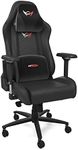 GT OMEGA PRO XL Racing Gaming Chair with Lumbar Support - Ergonomic PVC Leather Office Chair with 4D Adjustable Armrest & Recliner - Esport Seat for Ultimate Gaming Experience - Black