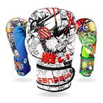 Sanabul Sticker Bomb Adult Boxing Kickboxing Training Gloves (Manga Action, 10 OZ)