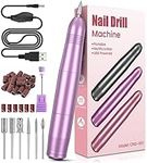 Electric Nail Files, Professional Nail Drill for Acrylic Nails Gel, Electric Nail Drill 20000 RPM, Adjustable Speed E File for Nails, Electric Manicure Pedicure Kit Gifts for Beginner Girl Women Mum