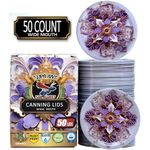 Supa Ant Canning Lids-Canning Lids Wide Mouth-Canning Jar Lids-Wide Mouth Canning Lids-Can Lids-Jar lids- For Jars Canning Lids 50pk (Ceramic)