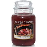 Yankee Candle Scented Candle, Crisp Campfire Apples Large Jar, Burn Time: Up to 150 Hours, Large Jar Candle