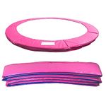 Greenbay 6FT 183cm Premium Replacement Trampoline Surround Pad | UV resistant PVC top | EPE foam(thickness:15mm, width:300mm) | Safety Guard Spring Cover Padding Pads Pink