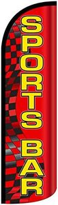 NEOPlex "Sports Bar 12-Foot WINDLESS Swooper Feather Flag (Flag Only)