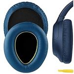 Geekria QuickFit Replacement Ear Pads for Sony WH-CH700N, WH-CH710N, WH-CH720N Headphones Ear Cushions, Headset Earpads, Ear Cups Cover Repair Parts (Blue)