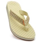 SOLETHREADS ACCUFLEX | Lightweight | Phylon | Slippers | Flip Flops for Women | 4UK | BEIGE