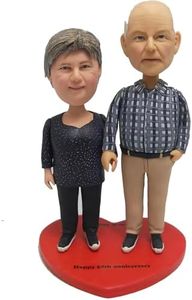 Custom Bobbleheads Couples, Personalized Wedding Gifts for Couple, Wedding for Couple, Unique Valentine's Day Present, 10th 20th 30th 40th 50th Wedding Anniversary Gift For Couples (Couple 9)