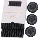 Black Wax Seal Sticks 20pcs, Andotopee Glue Gun Wax Seal Sticks for Wax Seal Stamp, Premium Sealing Wax for Envelope Letter Seal Wedding Invation Craft Adhesive, Great Gift Ideas (Mini Size)