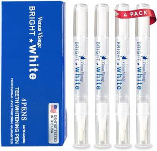 Venus Visage Teeth Whitening Pen - Teeth Whitening Products - 40+ Uses, Effective＆ Painless, Travel Essential - Whitening Pens for Teeth Bright White, Teeth Whitening Mint Flavor (4 Pens)