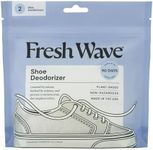 Fresh Wave Shoe Deodorizer, 1 Pack (2 Count) – Natural & Safe Shoe Freshener for All Types of Shoes, Long-Lasting and Reusable, Odor Eliminator for Strong Odor, Easy-to-Use Shoe Smell Remover