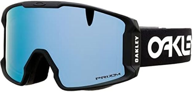 Oakley Line Miner XM Factory Pilot Snow Goggle, Mid-Sized Fit, Factory Pilot Black/Prizm Snow Sapphire Irid, Medium