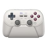 8BitDo Pro 3 Bluetooth Controller for Switch/Switch 2 – TMR Joysticks, Swappable ABXY Buttons, Pro Back Buttons, Charging Dock, Hall Effect Triggers, for Windows, Apple, SteamOS, Android - G Classic