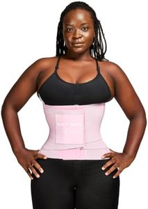 Sculpt Snatch Hourglass Waist Trainer for Women–Adjustable Sweat Band for Stomach, Tummy Control&Workout Waist Trimmer(PINK,XL)