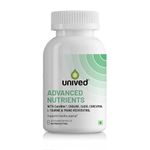 Unived Advanced nutrients With Carorite™ (Carotenoid complex), Coenzyme Q10, Curcumin, Trans-resveratrol, Choline & L-taurine | Advanced formula to support healthy aging | 60 Vegan Capsules