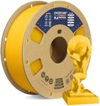 Overture PLA Plus (PLA+) Filament 1.75mm PLA Professional Toughness Enhanced PLA Roll with 3D Build Surface 200 x 200mm, Premium PLA 1kg Spool (2.2lbs), Dimensional Accuracy +/- 0.05 mm (Yellow)