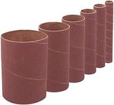 Dapetz ® Bobbin Sleeves 6pce 13-76mm 80Grit Aluminium Oxide Sanding Sleeves Compatible with All 114mm Bobbin Sander Drums Ideal for Sanding Curves Bends Spindle DIY