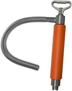 F Fityle Marine Bilge Pump for Kayaks, Canoes and Boats. Manual Kayak Hand Water Pumps with Reversible Hose That Attaches to Either End. Portable Sump Pump - Orange