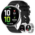 Smart Watch for Men Women Make/Answer Call Voice Assistant Message Notification Fitness Activity Trackers with Sleep Monitor 1.32' HD Touchscreen IP67 Waterproof Smart Watch for Android iPhone.