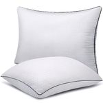 HIMOON Bed Pillows for Sleeping King Size 2 Pack,Cooling Hotel Quality Down Alternative Pillows for Side Back and Stomach Sleepers(White
