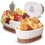 Large Wicker Bread Basket for Servi