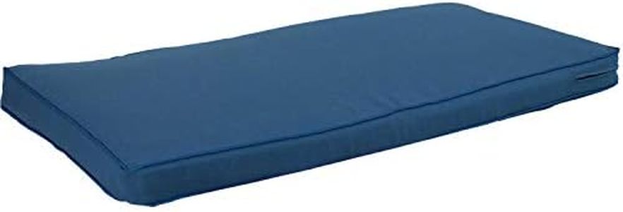 Sunnydaze 41-Inch x 18-Inch Weather-Resistant Indoor/Outdoor Bench Cushion - Blue