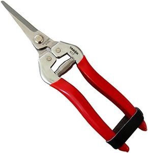 TABOR TOOLS Pruning Shears, Florist Scissors, Multi-Tasking Garden Snips for Arranging Flowers, Trimming Plants and Harvesting Herbs, Fruits or Vegetables. K17A. (Straight, Stainless Steel Blades)