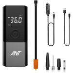 ANT Portable Smart Jet 05 Tire Inflator – Cordless Air Pump for Car Motorcycle & Bicycle – Digital Display Auto Shut-Off LED Light 150 PSI USB Rechargeable Fast & Accurate Inflation