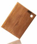 WOODEN PLANET Handmade TeakWood ONE OF THE MOST DURABLE WOOD Cutting and Chopping Board for Kitchen (W- 2Kg) Vegetable & Fruits, Meat Chopper, No Polish - Natural & Elegant Wooden Board (Size-38x26CM)