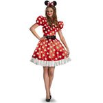 Disguise 58791F Disney Red Minnie Mouse Classic Costume, Extra Large (18-20), XL (18-20)