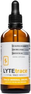 Trace Mineral Drops by LyteTrace 100ml x 200 Servings - Max-Absorption Ionic Natural Sodium Free Trace Minerals Concentrate to Balance The Body's pH - Non-GMO, Vegan, Kosher, and Keto Friendly